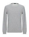 Zanone Sweaters In Light Grey