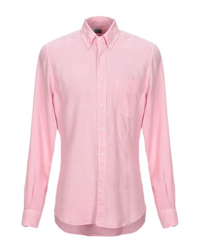 Aspesi Linen Shirt In Light Pink