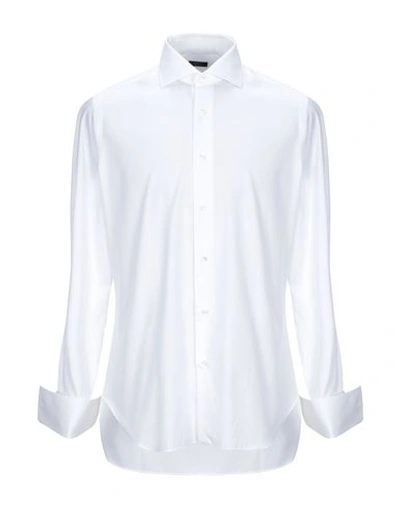 Barba Napoli Solid Color Shirt In White