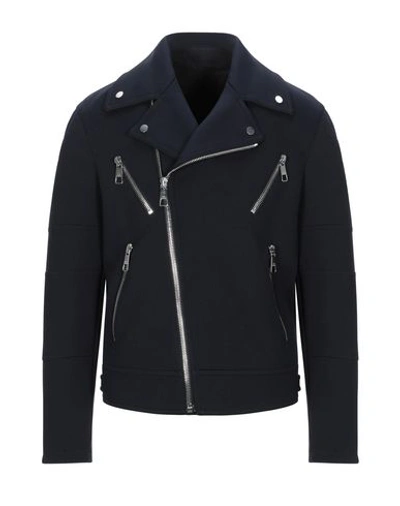 Neil Barrett Biker Jacket In Dark Blue