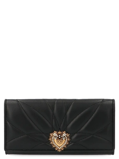 Dolce & Gabbana Devotion Wallet In Black