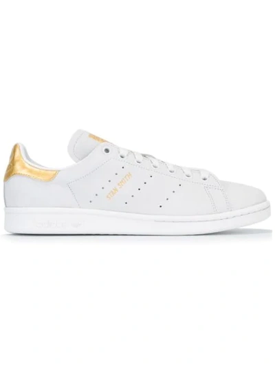 Adidas Originals 'stan Smith' Sneakers In White/ White/ Yellow