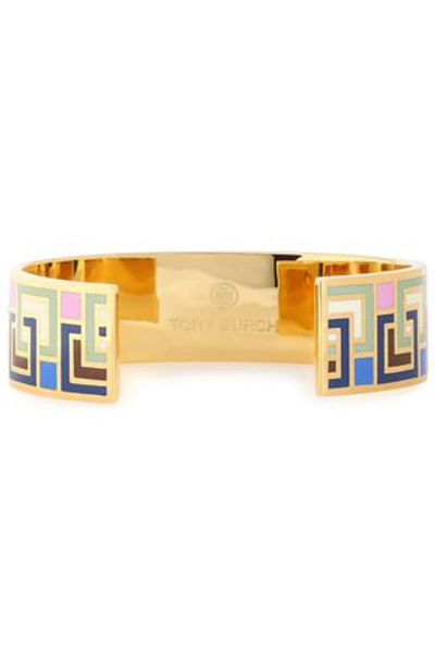 Tory Burch Gold-tone Resin Bangle