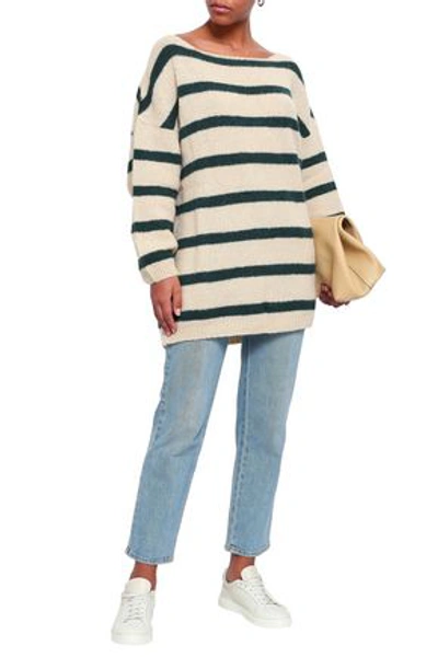 American Vintage Woman Striped Knitted Sweater Ecru