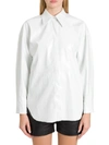 MSGM OVERSIZED SHIRT IN COCCO PRINTED FAUX LEATHER,11095995
