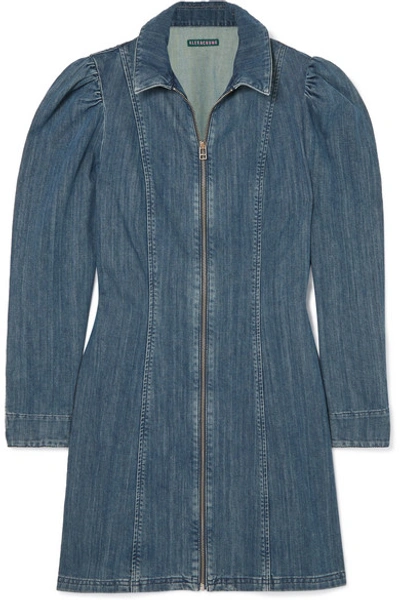 Alexa Chung Alexachung Blue Denim Rocky Dress In Mid Denim