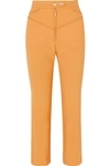 ELLERY ORTHODOX CROPPED STUDDED CADY FLARED PANTS