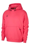 Nike Pullover Hoodie In Rush Pink/anthracite