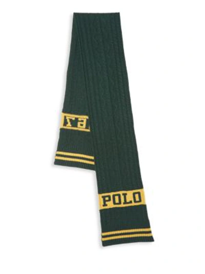 Polo Ralph Lauren Men's St. Andrew Polo 1967 Aran Scarf In Forest Green