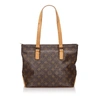 Pre-owned Louis Vuitton Monogram Cabas Piano In Grey