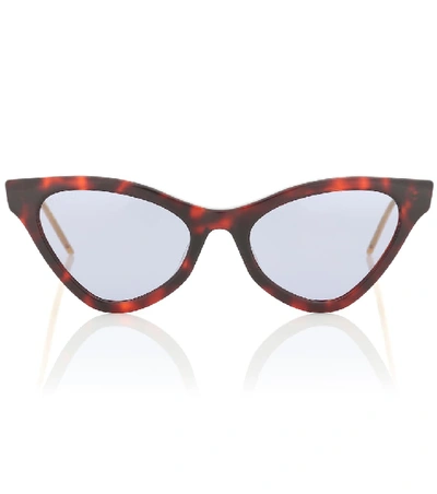 Gucci Web Cat Eye Sunglasses In Brown