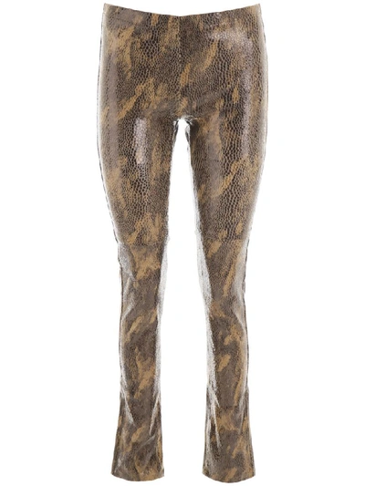 Mes Demoiselles Esther Leggings In Brown,beige