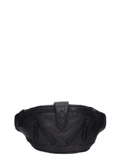 Kenzo Kalifornia Waist Bag In Black Leather