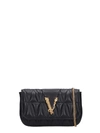 VERSACE CLUTCH IN BLACK LEATHER,11096460