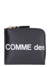 COMME DES GARÇONS LEATHER ZIPPED COIN PURSE,11096135