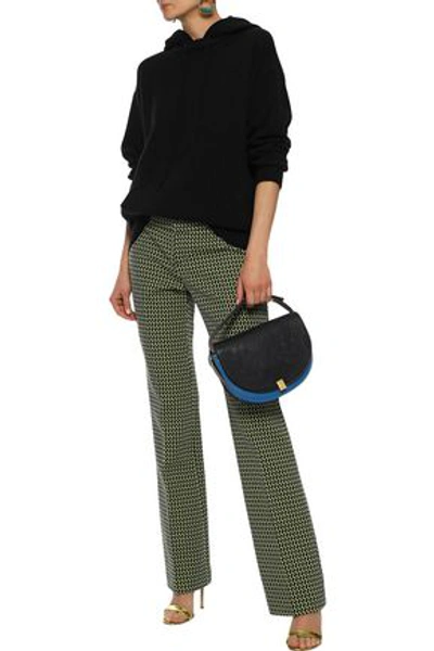 Diane Von Furstenberg Wool And Cashmere-blend Hooded Jumper In Black