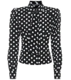 DOLCE & GABBANA POLKA-DOT SILK BLOUSE,P00408902