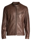 ANDREW MARC Cumberland Leather Racer Jacket