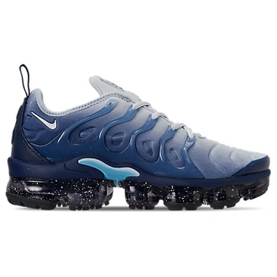 Nike Air Vapormax Plus Running Shoes In White/light Blue/coastal Blue