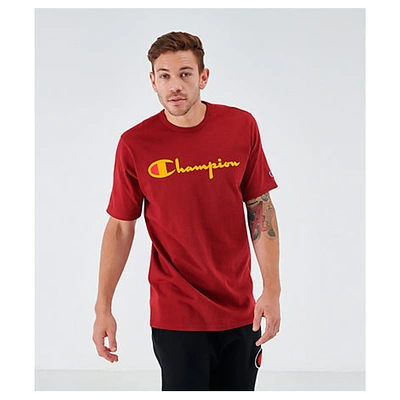 Champion Men's Flocked T-shirt In Red