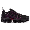 Nike Air Vapormax Plus Running Shoes In Black/reflect Silver/noble Red