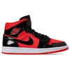 Nike Women's Air Jordan Retro 1 Mid Se Casual Shoes In Red