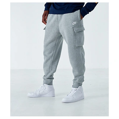 Nike Sportswear Club Fleece Cargo Jogger Pants In Dark Grey