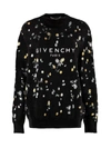 GIVENCHY LOGO EMBROIDERY CREW-NECK SWEATSHIRT,11097128