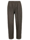 A PUNTO B STRIPED CROPPED TROUSERS,11096888