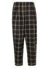A PUNTO B CHECKED CROPPED TROUSERS,11096887