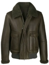 YVES SALOMON FULLY-LINED ZIP-UP JACKET