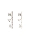 MINDI MOND 18KT WHITE GOLD BAR DIAMOND EARRINGS