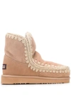 MOU CROCHET TRIM SNOW BOOTS