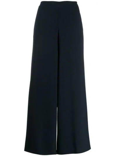 Stefano Mortari Cropped Flared Trousers In Blue