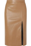 WE11 DONE FAUX LEATHER SKIRT