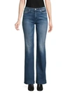 7 For All Mankind Dojo Charlston Flared Jeans In Blue