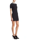 ALEXANDER WANG T RIB-TRIM T-SHIRT DRESS,0400011745881