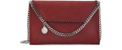Stella Mccartney Falabella Mini Crossbody Bag In 6261-ruby