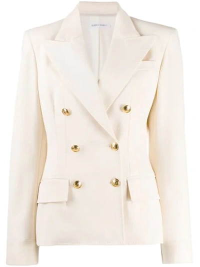 Alberta Ferretti Double-breasted Blazer In White