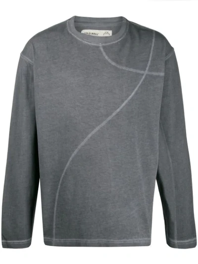 A-cold-wall* Logo-print Long-sleeved Cotton T-shirt In Grey