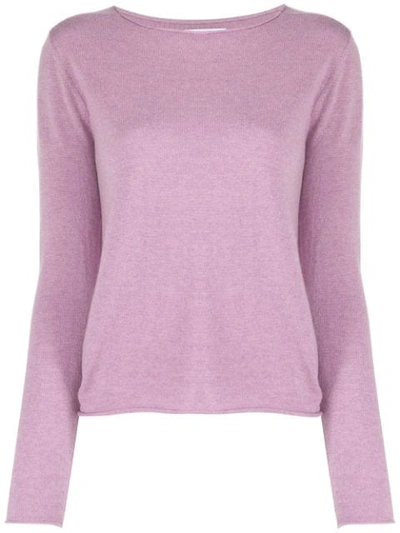 Allude Knit Jumper In Purple