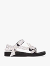 Arizona Love Bandana Knitted Flat Sandals In Black