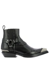 BALENCIAGA BALENCIAGA HARNESS LOGO ANKLE BOOTS