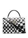 OFF-WHITE JITNEY 1.4 CHECKED TOTE BAG