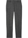 BURBERRY TWEED CROPPED TAILORED TROUSERS