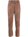 ETRO PAISLEY JACQUARD CROPPED TROUSERS