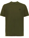 Prada Cotton Piqué T-shirt In Green