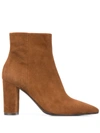 The Seller Suede Ankle Boots In Leather Color