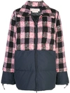 MARNI BI-MATERIAL CHECKED QUILTED JACKET
