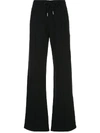 Off-white High Waisted Diagonal Stripe Track Pants In Black